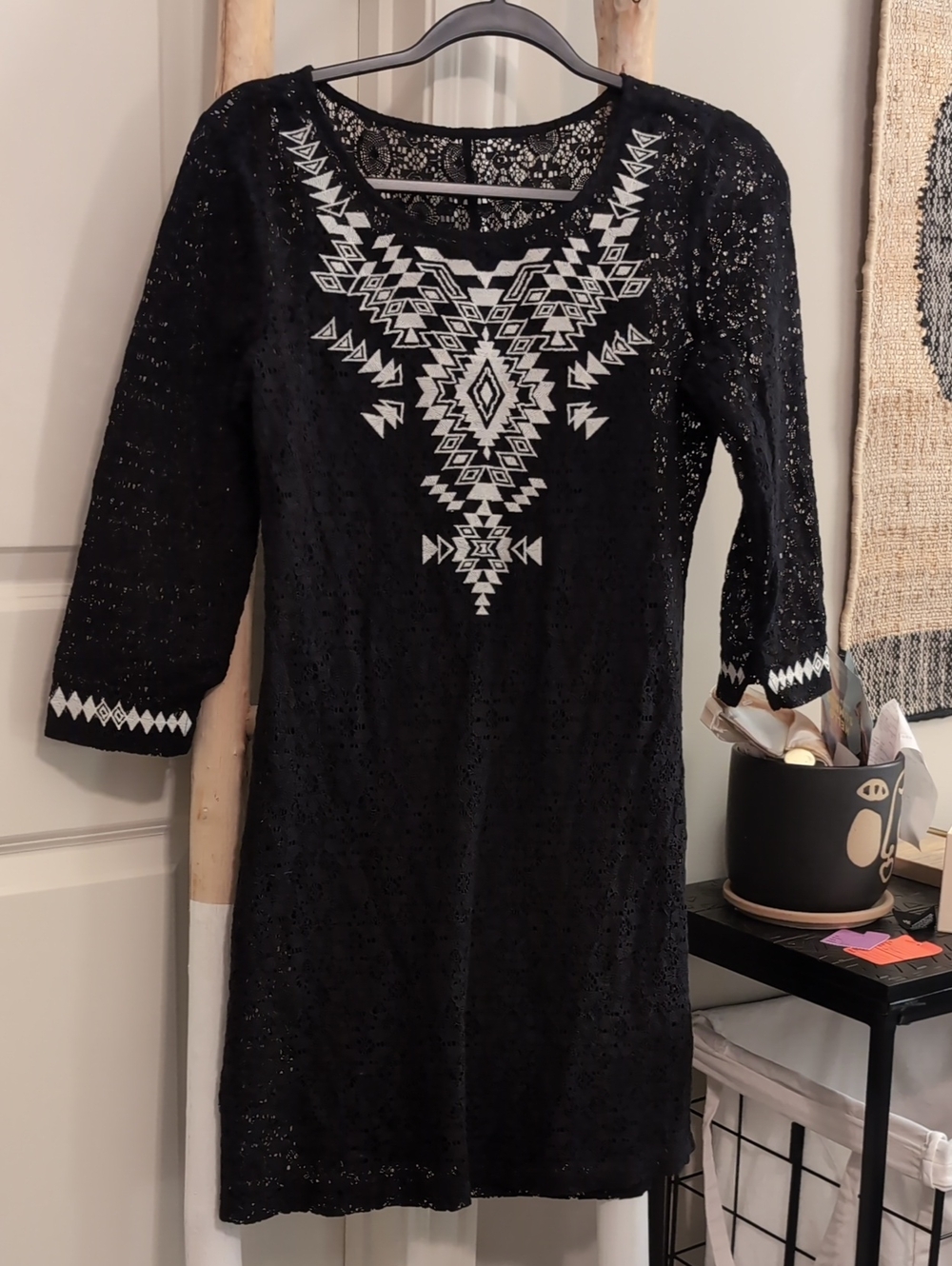 Express Aztec Lace Dress SMALL